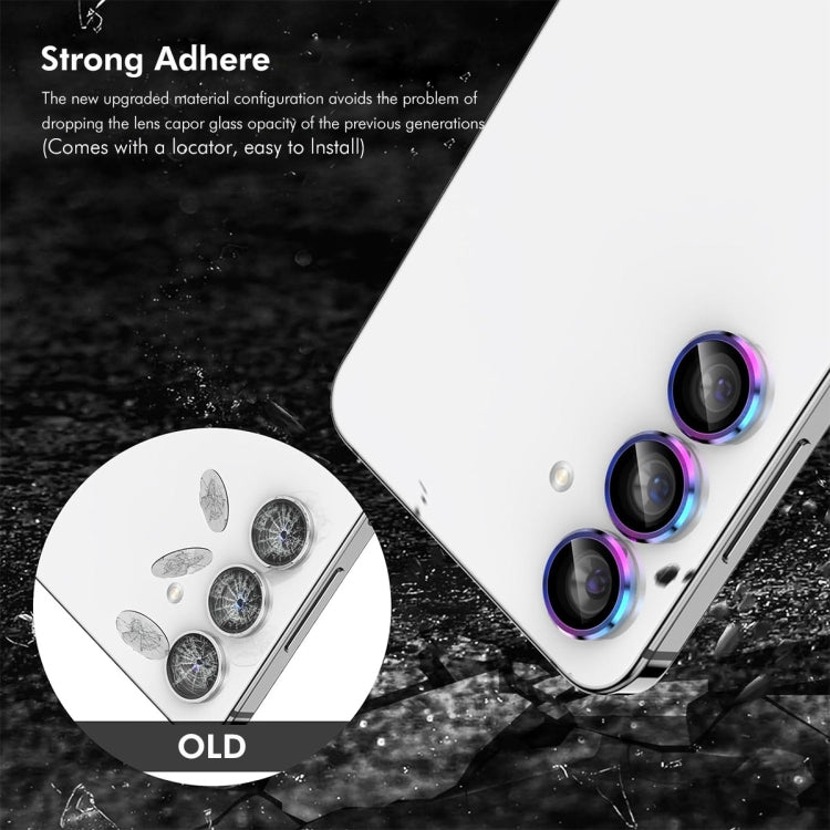 For OPPO Reno12 Global ENKAY Hat-Prince 9H Rear Camera Lens Aluminium Alloy Tempered Glass Film(Black) - OPPO Tempered Glass by ENKAY | Online Shopping UK | buy2fix