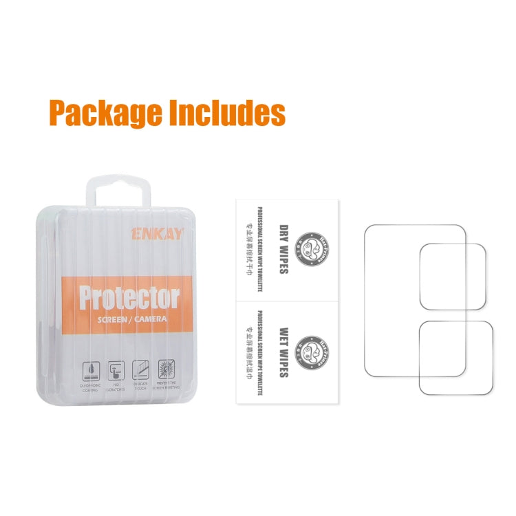 For GoPro HERO13 Black ENKAY 0.2mm 9H Tempered Glass Screen Protector Front & Back Camera Film by ENKAY
