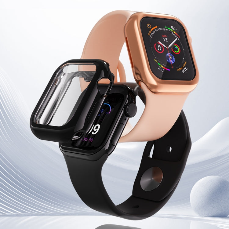For Apple Watch Series 10 46mm Full Coverage TPU Electroplated Watch Case(Transparent) - Watch Cases by buy2fix | Online Shopping UK | buy2fix