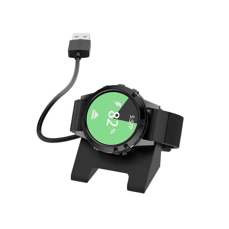 For Garmin Fenix 8 AMOLED USB Interface Vertical Watch Charger, Length: 1m(Black) - Charger by buy2fix | Online Shopping UK | buy2fix