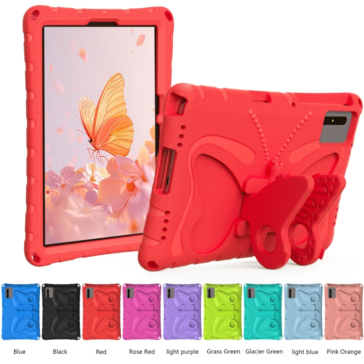 For Lenovo Tab M11 / Xiaoxin Pad 11 2024 Butterfly Bracket EVA Shockproof Tablet Case(Red) by buy2fix