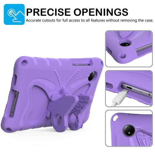 For Xiaomi Redmi Pad SE 8.7 2024 Butterfly Bracket EVA Shockproof Tablet Case(Light Purple) by buy2fix