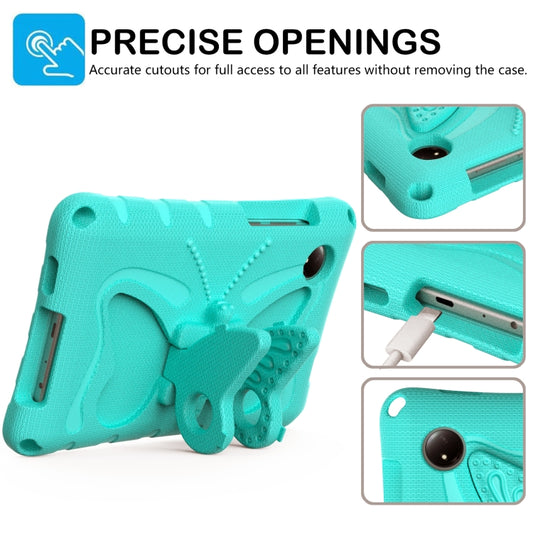 For Xiaomi Redmi Pad SE 8.7 2024 Butterfly Bracket EVA Shockproof Tablet Case(Mint Green) by buy2fix