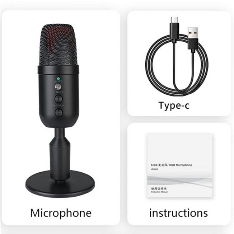 MU1000 Real Time Monitoring Noise Desktop Condenser Microphone by buy2fix