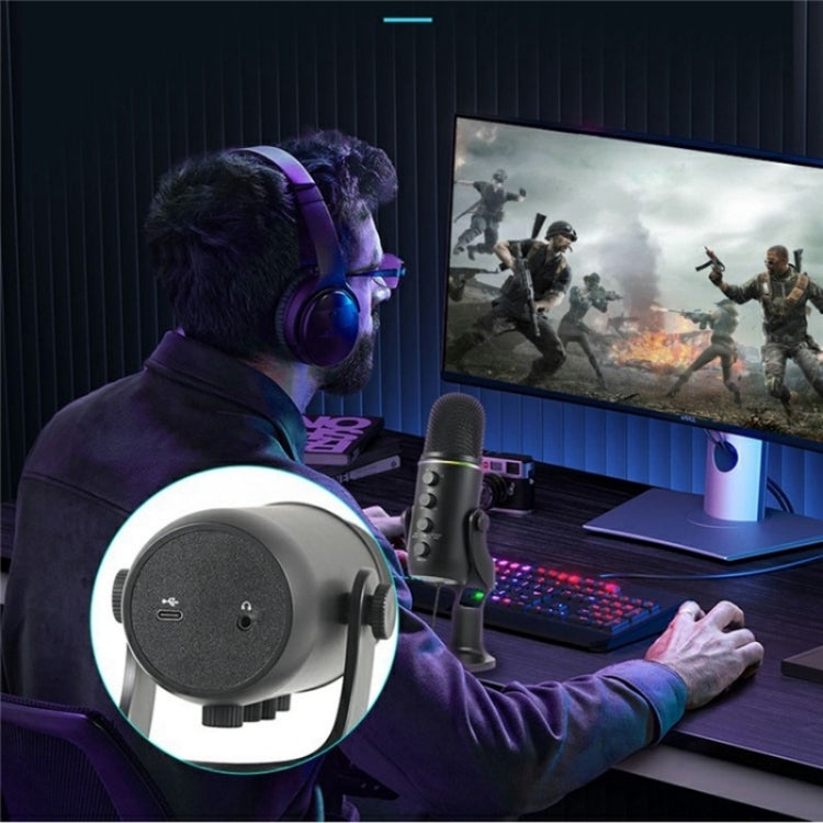 SM-20 For Video Conference USB Noise Reduction Condenser Desktop Microphone by buy2fix