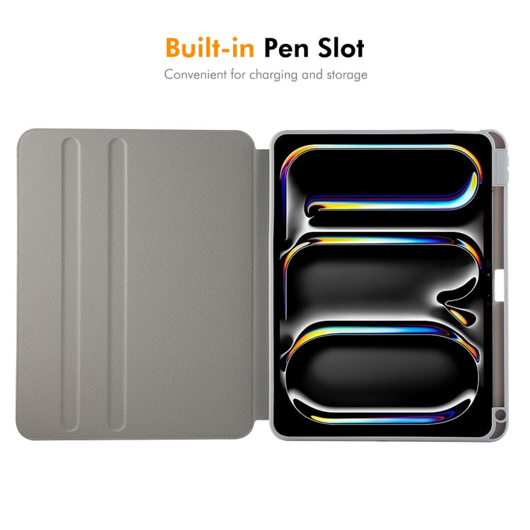 For iPad Pro 12.9 2022/ Air 13 2025 / 2024 ENKAY 360 Rotation TPU Leather Smart Tablet Case with Pen Slot(Beige) - iPad Air 13 2025 / 2024 Cases by ENKAY | Online Shopping UK | buy2fix