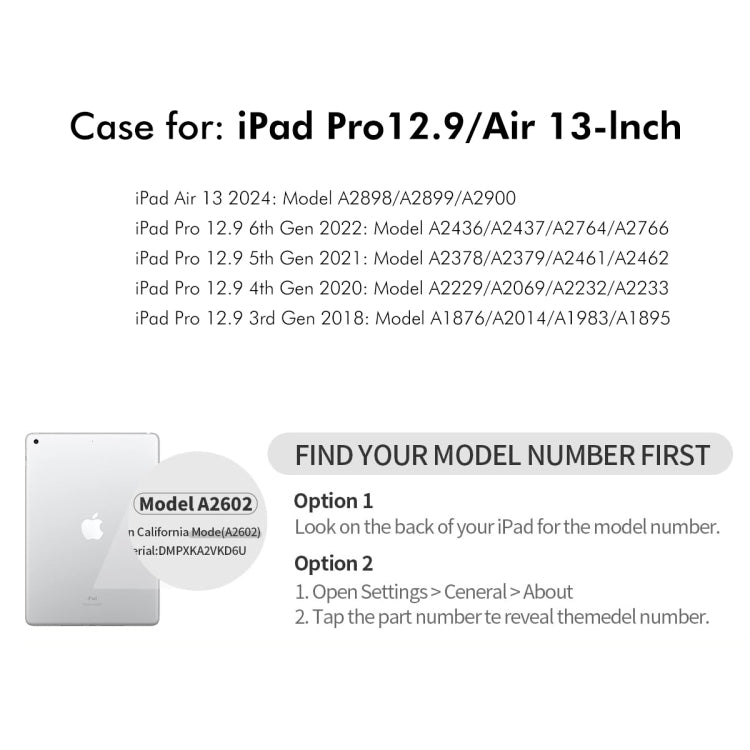 For iPad Pro 12.9 2022/ Air 13 2025 / 2024 ENKAY 360 Rotation TPU Leather Smart Tablet Case with Pen Slot(Light Blue) - iPad Air 13 2025 / 2024 Cases by ENKAY | Online Shopping UK | buy2fix