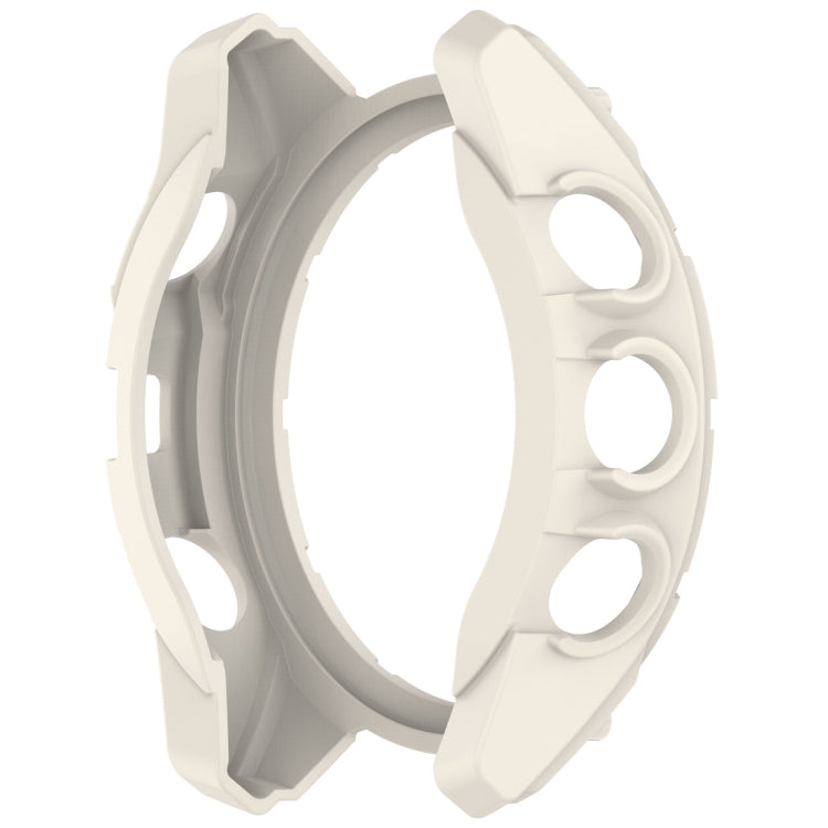 For Garmin Fenix 8 AMOLED 47mm Armor Hollow TPU Half Coverage Watch Protective Case(Starlight) - Watch Cases by buy2fix | Online Shopping UK | buy2fix