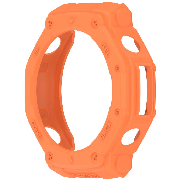 For Amazfit T-Rex3 Armor Hollow TPU Half Coverage Watch Case(Orange) - Watch Cases by buy2fix | Online Shopping UK | buy2fix