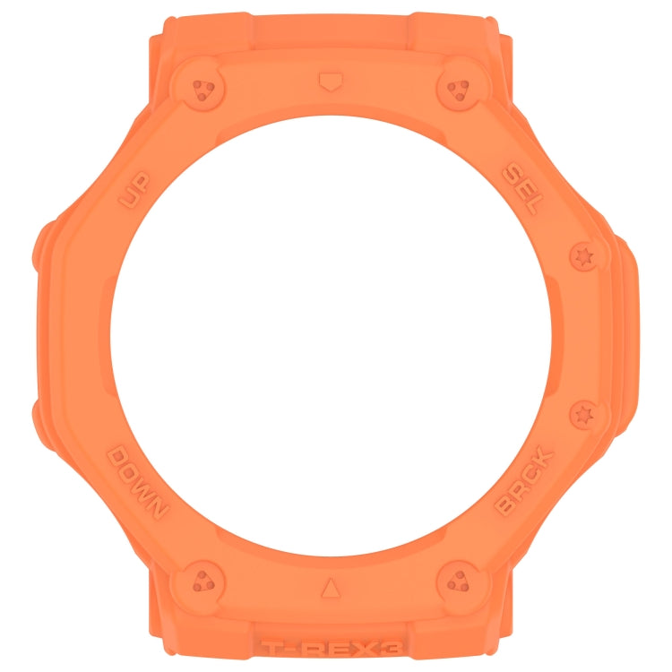 For Amazfit T-Rex3 Armor Hollow TPU Half Coverage Watch Case(Orange) - Watch Cases by buy2fix | Online Shopping UK | buy2fix