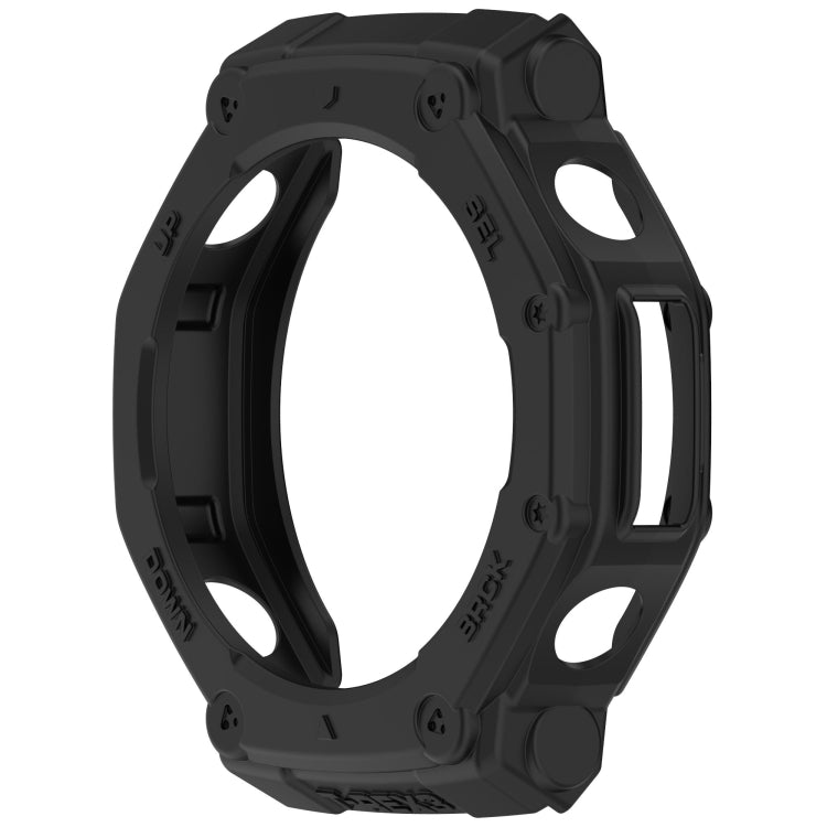 For Amazfit T-Rex3 Armor Hollow TPU Half Coverage Watch Case(Black) - Watch Cases by buy2fix | Online Shopping UK | buy2fix