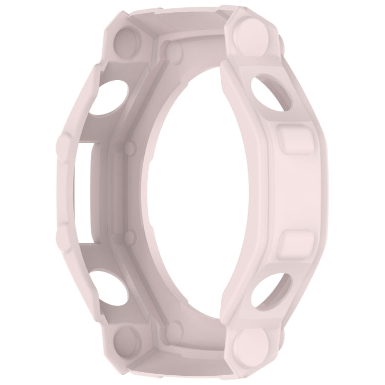 For Amazfit T-Rex3 Armor Hollow TPU Half Coverage Watch Case(Light Pink) - Watch Cases by buy2fix | Online Shopping UK | buy2fix