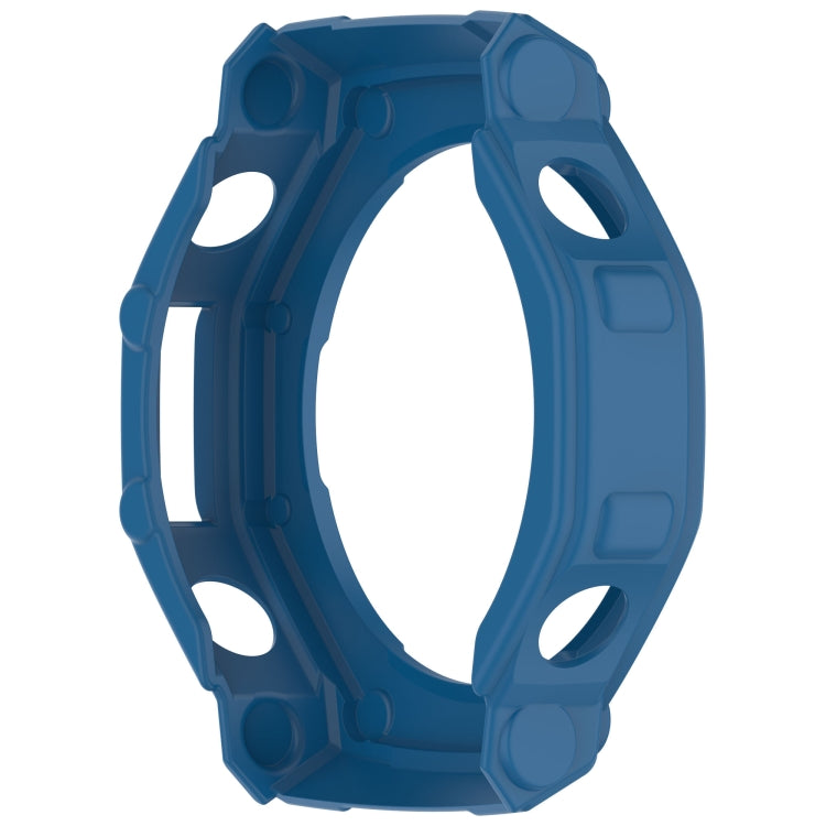 For Amazfit T-Rex3 Armor Hollow TPU Half Coverage Watch Case(Dark Blue) - Watch Cases by buy2fix | Online Shopping UK | buy2fix