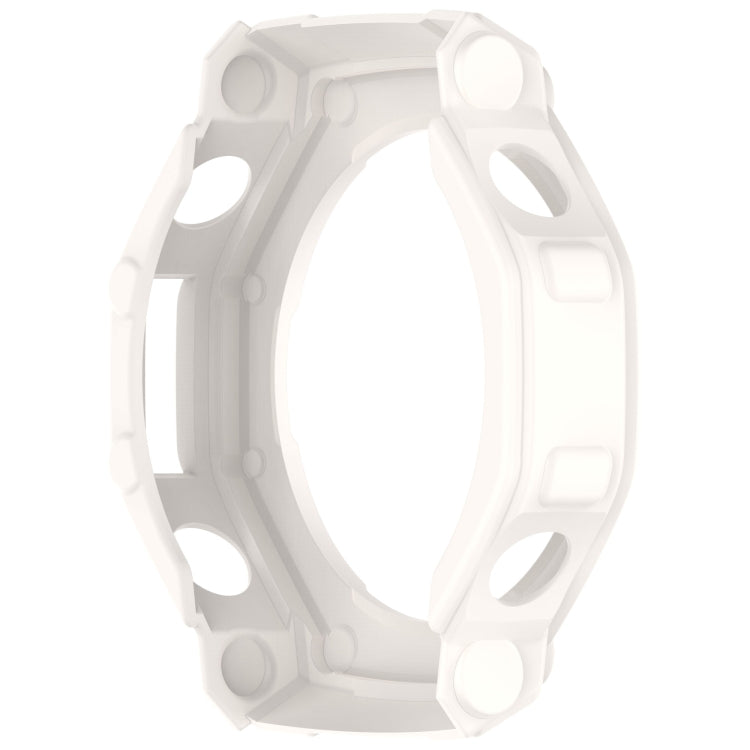 For Amazfit T-Rex3 Armor Hollow TPU Half Coverage Watch Case(Ivory White) - Watch Cases by buy2fix | Online Shopping UK | buy2fix