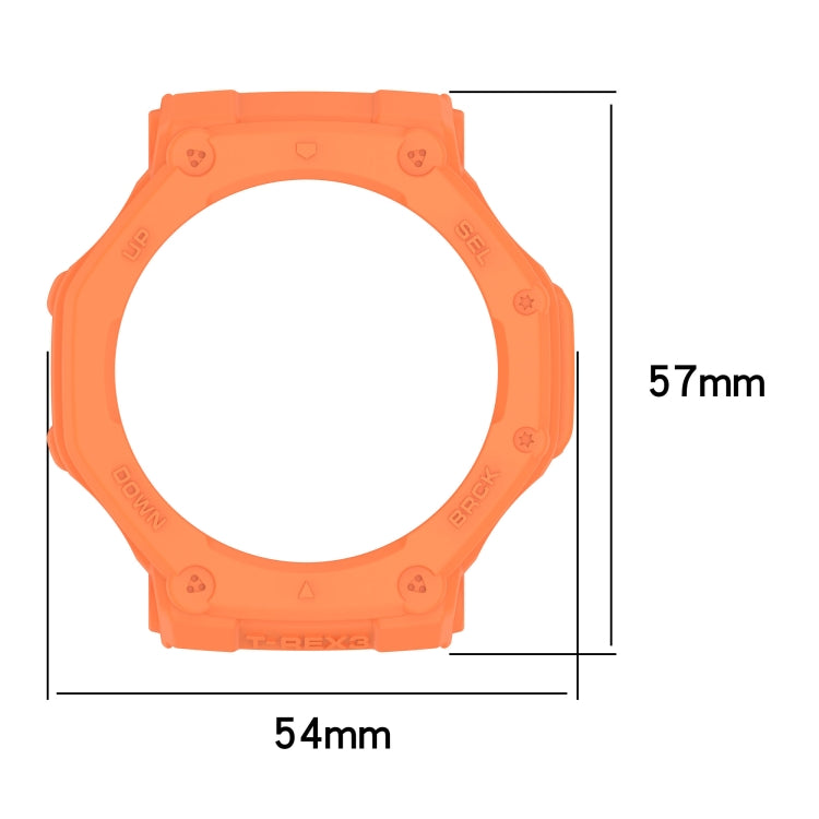 For Amazfit T-Rex3 Armor Hollow TPU Half Coverage Watch Case(Juugle Green) - Watch Cases by buy2fix | Online Shopping UK | buy2fix