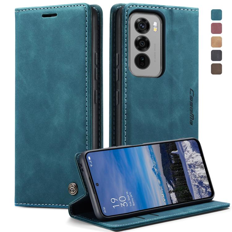 For OPPO Reno12 5G Global CaseMe 013 Multifunctional Horizontal Flip Leather Phone Case(Blue) - OPPO Cases by CaseMe | Online Shopping UK | buy2fix