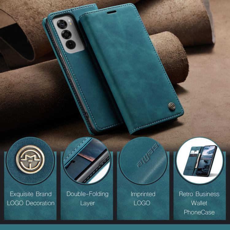 For OPPO Reno12 Pro 5G Global CaseMe 013 Multifunctional Horizontal Flip Leather Phone Case(Blue) - OPPO Cases by CaseMe | Online Shopping UK | buy2fix