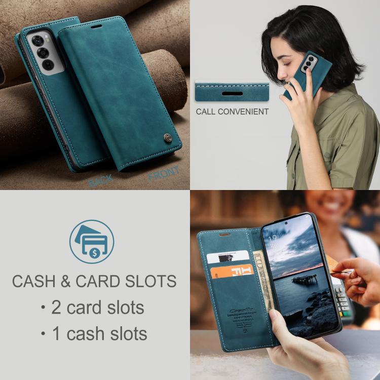 For OPPO Reno12 Pro 5G Global CaseMe 013 Multifunctional Horizontal Flip Leather Phone Case(Blue) - OPPO Cases by CaseMe | Online Shopping UK | buy2fix