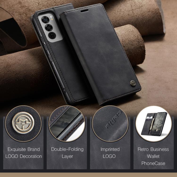 For OPPO Reno12 Pro 5G Global CaseMe 013 Multifunctional Horizontal Flip Leather Phone Case(Black) - OPPO Cases by CaseMe | Online Shopping UK | buy2fix