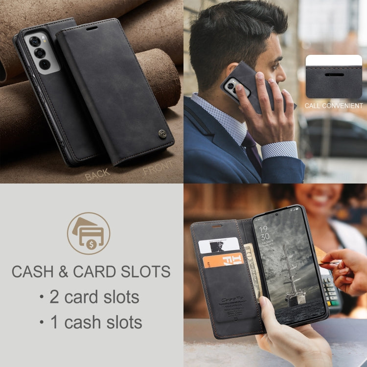 For OPPO Reno12 Pro 5G Global CaseMe 013 Multifunctional Horizontal Flip Leather Phone Case(Black) - OPPO Cases by CaseMe | Online Shopping UK | buy2fix