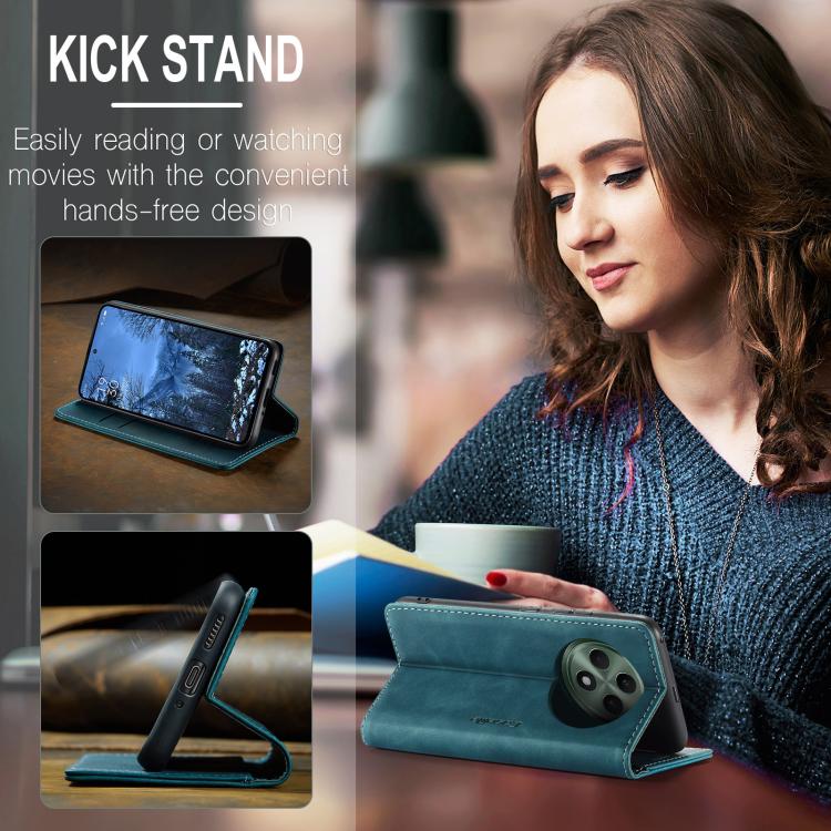 For OPPO Reno12 F /12 FS 5G CaseMe 013 Multifunctional Horizontal Flip Leather Phone Case(Blue) - OPPO Cases by CaseMe | Online Shopping UK | buy2fix