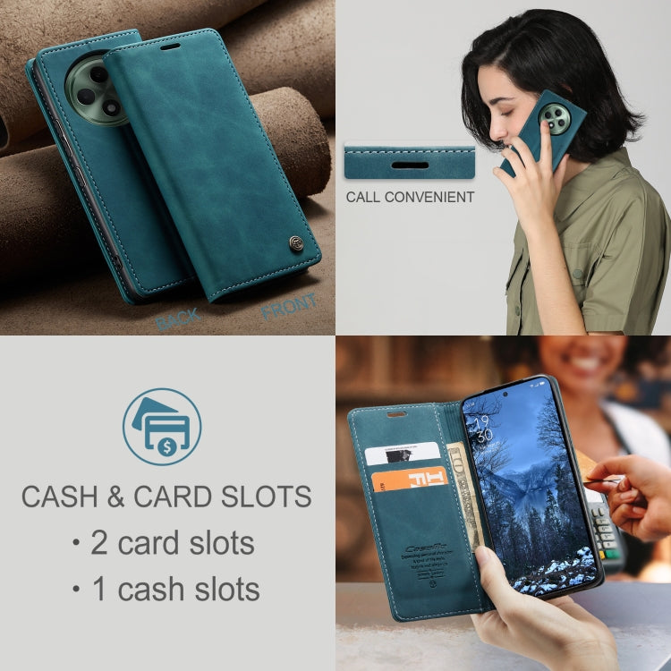For OPPO Reno12 F /12 FS 5G CaseMe 013 Multifunctional Horizontal Flip Leather Phone Case(Blue) - OPPO Cases by CaseMe | Online Shopping UK | buy2fix