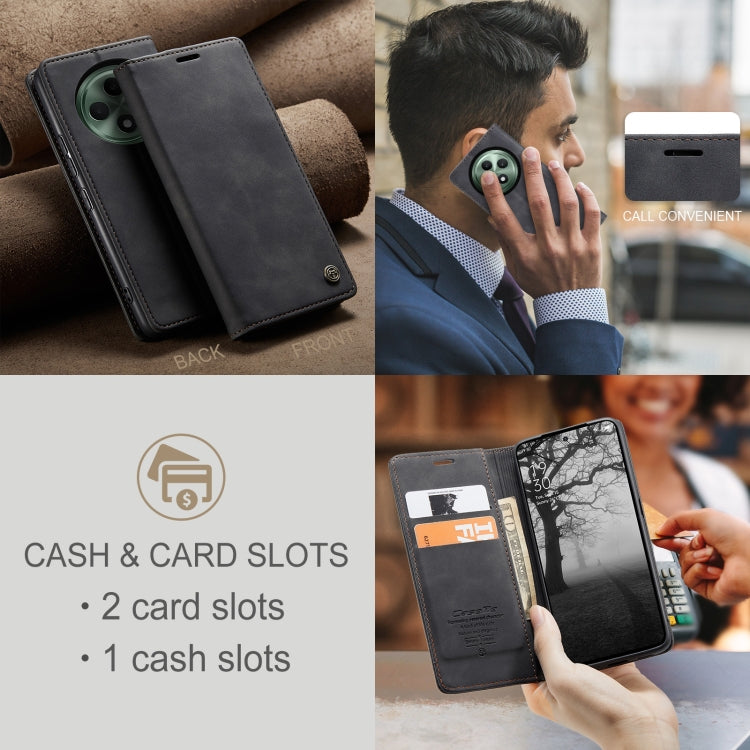 For OPPO Reno12 F /12 FS 5G CaseMe 013 Multifunctional Horizontal Flip Leather Phone Case(Black) - OPPO Cases by CaseMe | Online Shopping UK | buy2fix
