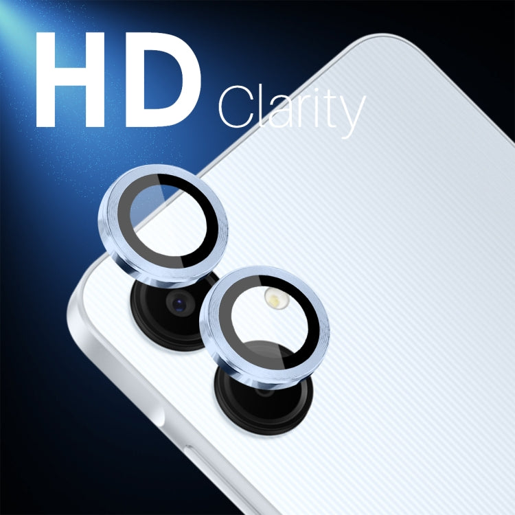 For Samsung Galaxy A06 4G NORTHJO Camera Lens Protector CD Metal Ring Tempered Glass Film(Blue) - Galaxy Tempered Glass by NORTHJO | Online Shopping UK | buy2fix