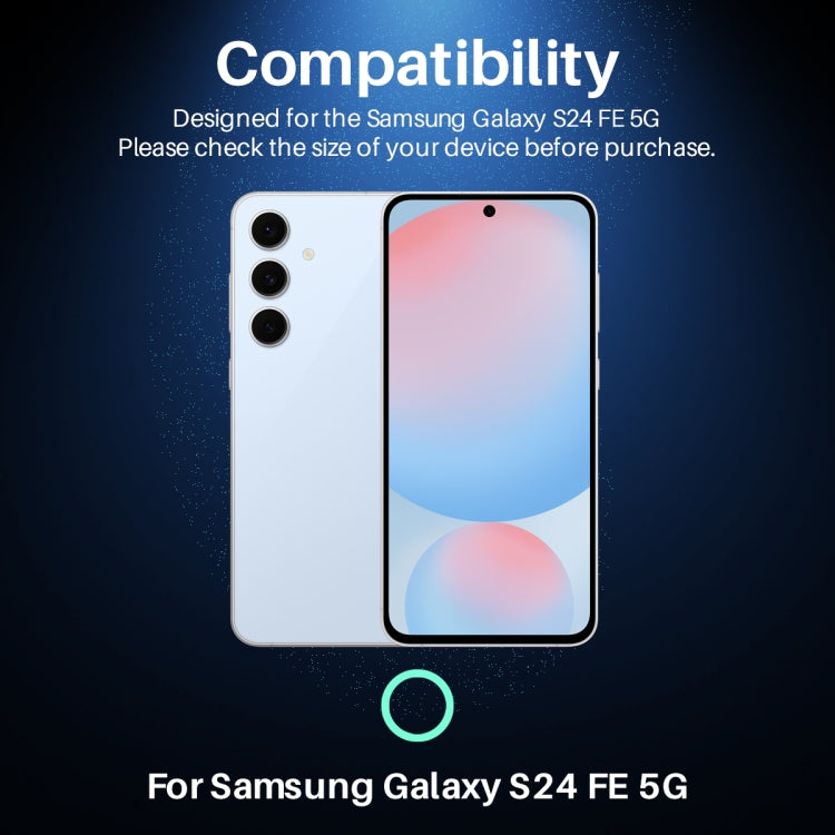 For Samsung Galaxy S24 FE 5G NORTHJO Camera Lens Protector CD Metal Ring Tempered Glass Film(Silver) - Galaxy S24 FE 5G Tempered Glass by NORTHJO | Online Shopping UK | buy2fix