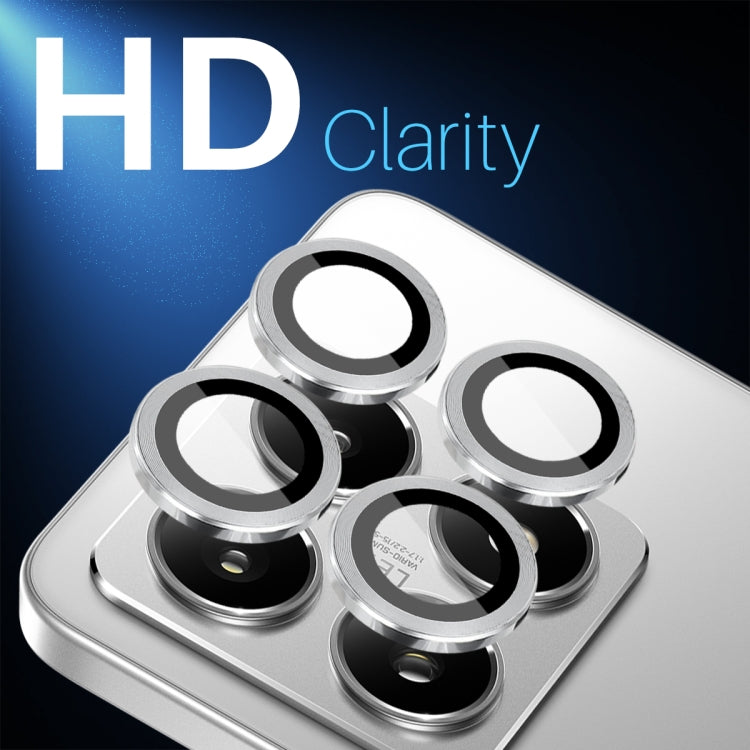 For Xiaomi 14T 5G NORTHJO Camera Lens Protector CD Metal Ring Tempered Glass Film(Silver) - by NORTHJO | Online Shopping UK | buy2fix