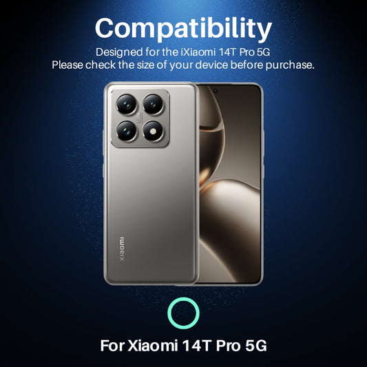 For Xiaomi 14T Pro 5G NORTHJO Camera Lens Protector CD Metal Ring Tempered Glass Film(Silver) - by NORTHJO | Online Shopping UK | buy2fix