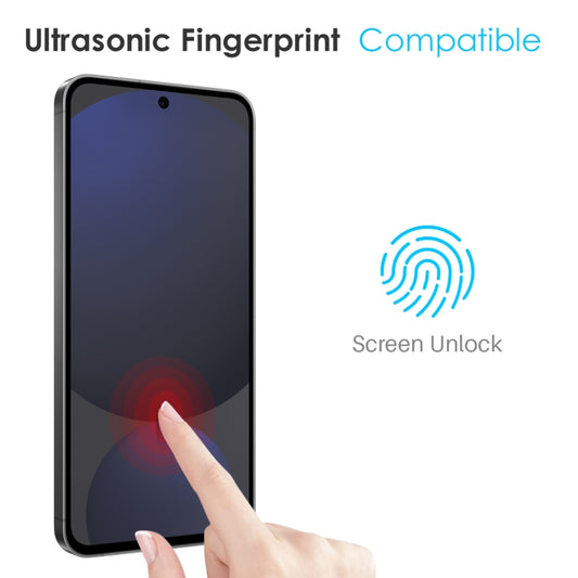 For Samsung Galaxy S25+ 5G NORTHJO TPU Case with Screen Film, Support Fingerprint Unlock(Transparent) by NORTHJO