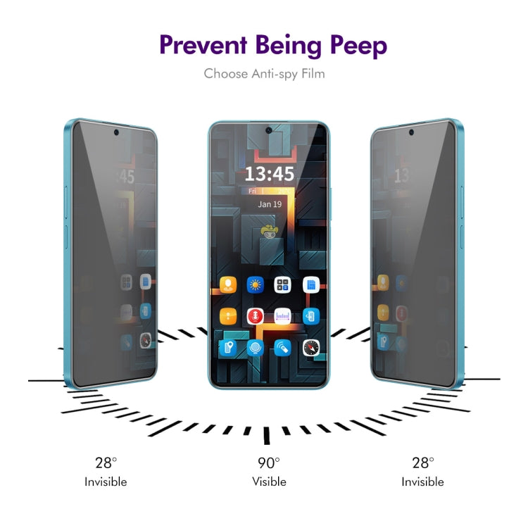 For Honor Play 60 Plus ENKAY Easy Install Anti-peeping Privacy Tempered Glass Film - Honor Tempered Glass by ENKAY | Online Shopping UK | buy2fix