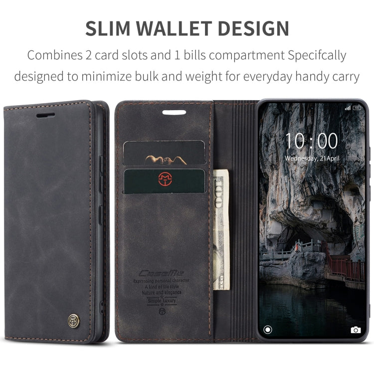 For Xiaomi 14T CaseMe 013 Multifunctional Horizontal Flip Leather Phone Case(Black) - Xiaomi Cases by CaseMe | Online Shopping UK | buy2fix