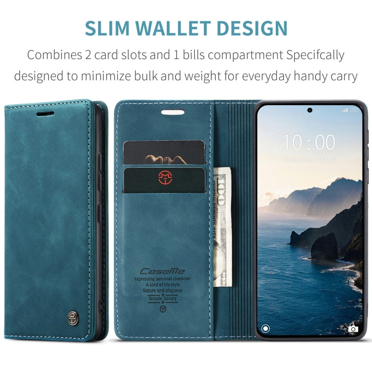 For Xiaomi 14T Pro CaseMe 013 Multifunctional Horizontal Flip Leather Phone Case(Blue) - Xiaomi Cases by CaseMe | Online Shopping UK | buy2fix