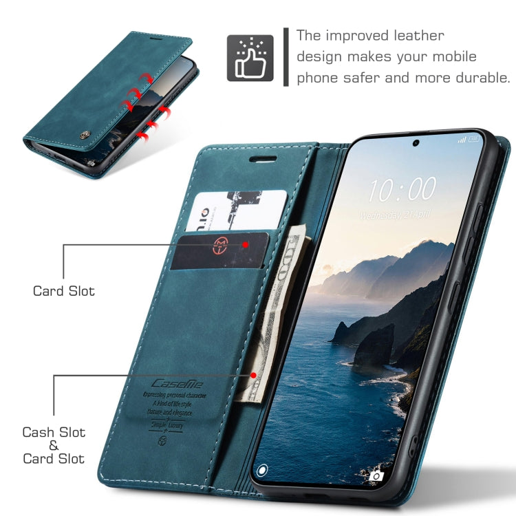 For Xiaomi 14T Pro CaseMe 013 Multifunctional Horizontal Flip Leather Phone Case(Blue) - Xiaomi Cases by CaseMe | Online Shopping UK | buy2fix