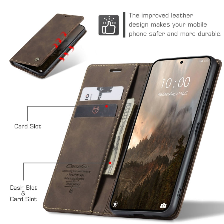 For Xiaomi 14T Pro CaseMe 013 Multifunctional Horizontal Flip Leather Phone Case(Coffee) - Xiaomi Cases by CaseMe | Online Shopping UK | buy2fix