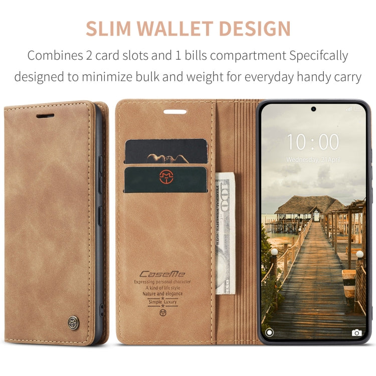 For Xiaomi 14T Pro CaseMe 013 Multifunctional Horizontal Flip Leather Phone Case(Brown) - Xiaomi Cases by CaseMe | Online Shopping UK | buy2fix