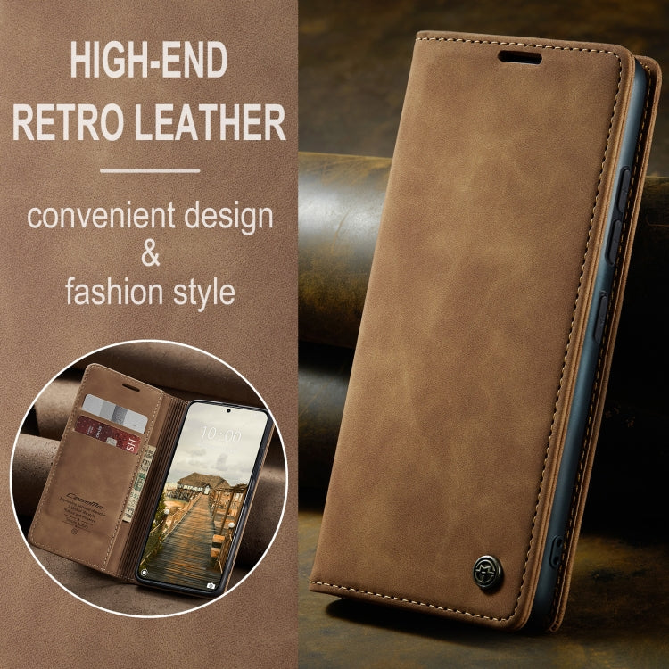 For Xiaomi 14T Pro CaseMe 013 Multifunctional Horizontal Flip Leather Phone Case(Brown) - Xiaomi Cases by CaseMe | Online Shopping UK | buy2fix