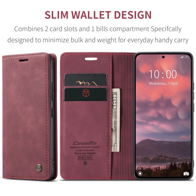 For Xiaomi 14T Pro CaseMe 013 Multifunctional Horizontal Flip Leather Phone Case(Red) - Xiaomi Cases by CaseMe | Online Shopping UK | buy2fix