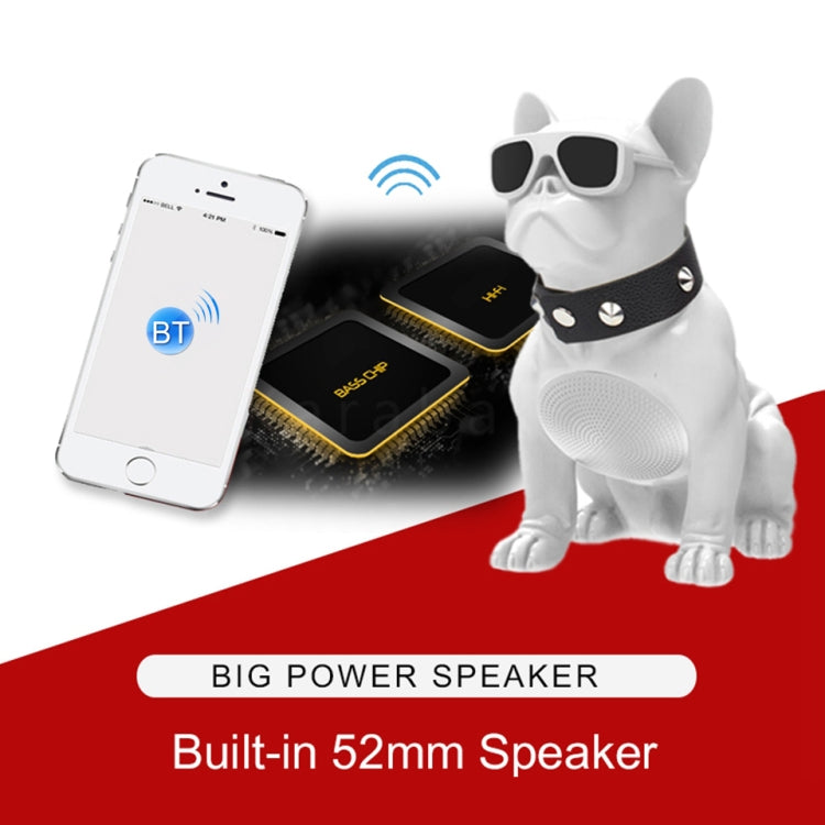 CH-M10 Bulldog Shape Stereo Wireless Bluetooth Speaker, Support TF Card / U Disk / FM - Desktop Speaker by buy2fix | Online Shopping UK | buy2fix