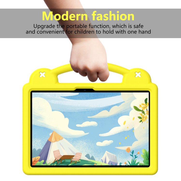For Infinix Xpad 11 X1101 2024 Handle Kickstand Children EVA Shockproof Tablet Case(Yellow) by buy2fix