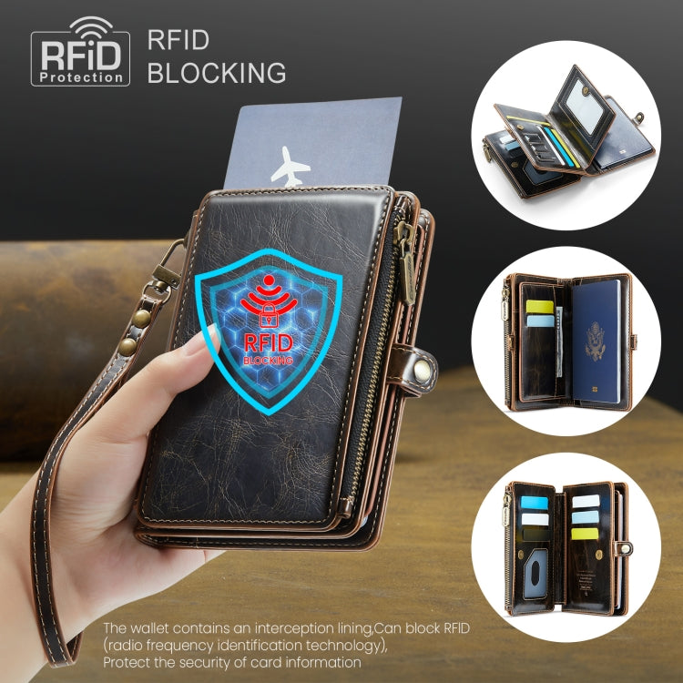 CaseMe-Me60 Multi-functional Anti-theft Swipe Passport Wallet(Brown) - by CaseMe | Online Shopping UK | buy2fix