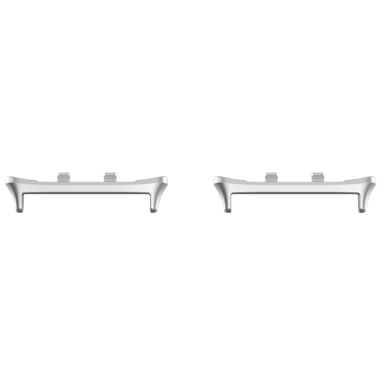 For Honor Watch 5 1 Pair 22mm Stainless Steel Metal Watch Band Connector(Silver) - For Honor by buy2fix | Online Shopping UK | buy2fix