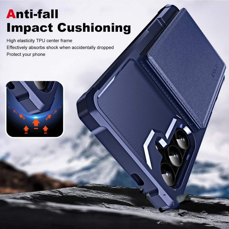 For Samsung Galaxy S24+ 5G ENKAY Hat-Prince Card Slot Wallet TPU Back Leather Phone Case with Lens Film(Black) - Galaxy S24+ 5G Cases by ENKAY | Online Shopping UK | buy2fix