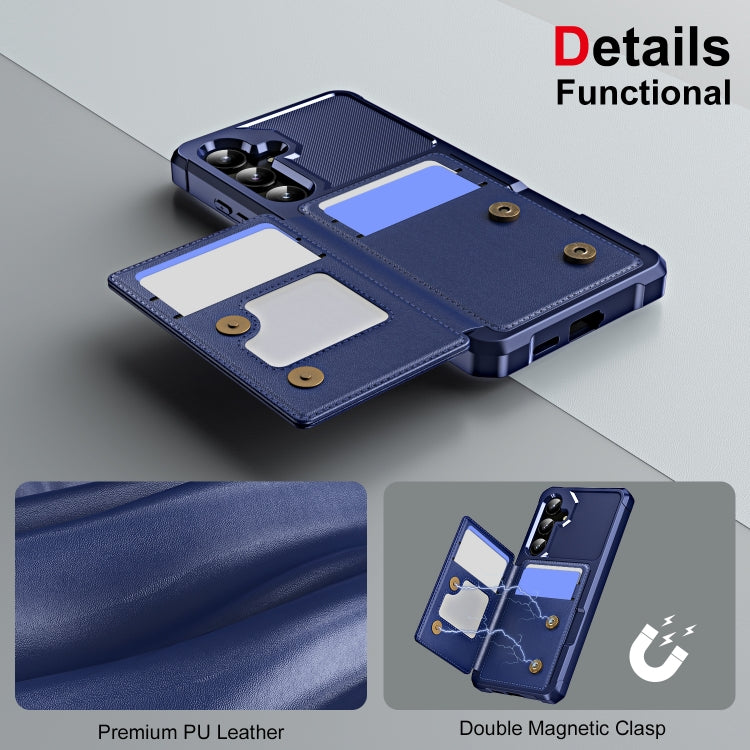 For Samsung Galaxy S24+ 5G ENKAY Hat-Prince Card Slot Wallet TPU Back Leather Phone Case with Lens Film(Black) - Galaxy S24+ 5G Cases by ENKAY | Online Shopping UK | buy2fix