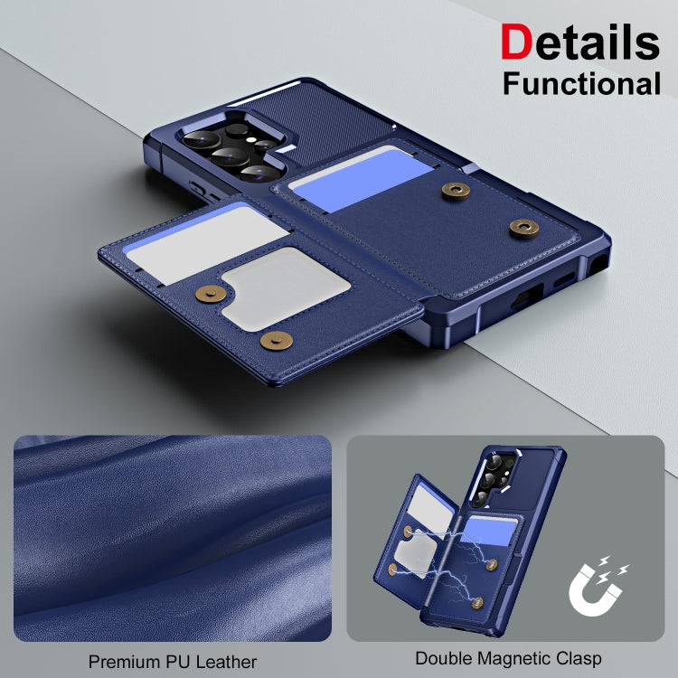 For Samsung Galaxy S24 Ultra 5G ENKAY Hat-Prince Card Slot Wallet TPU Back Leather Phone Case with Lens Film(Black) - Galaxy S24 Ultra 5G Cases by ENKAY | Online Shopping UK | buy2fix