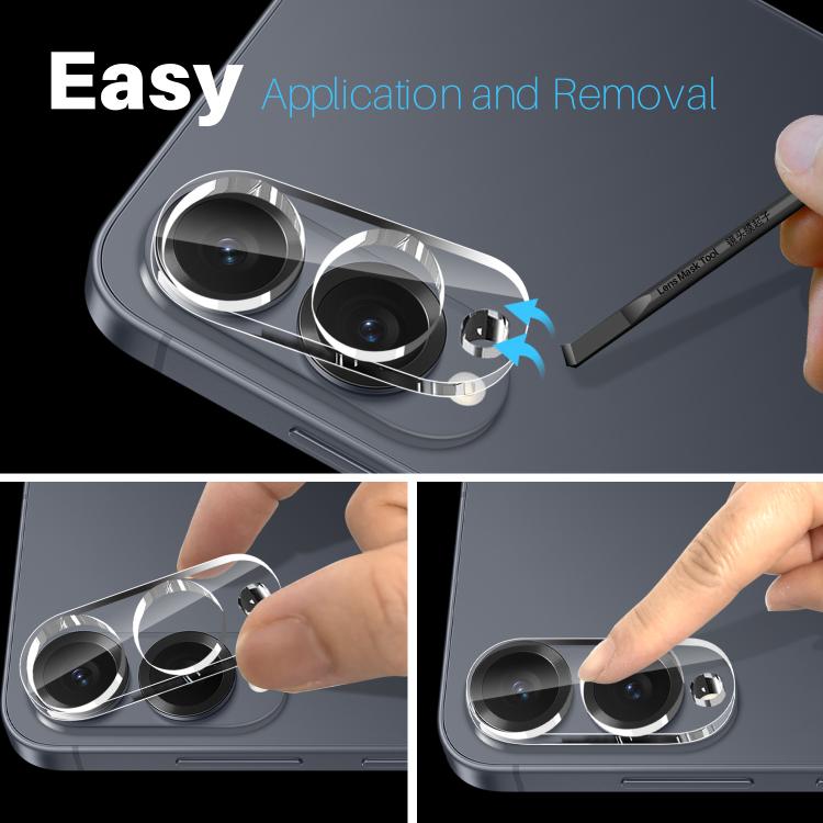 For Samsung Galaxy S25 Edge 5G NORTHJO Camera Lens Protector 3D HD Tempered Glass Film(Clear) - Galaxy S25 Edge 5G Tempered Glass by NORTHJO | Online Shopping UK | buy2fix