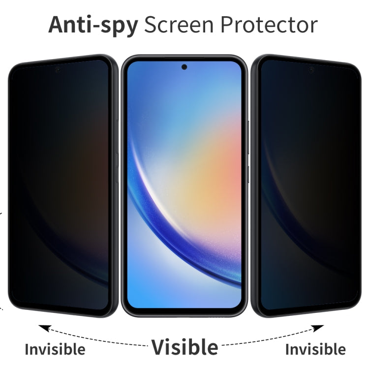 For Samsung Galaxy A55 5G NORTHJO A++ 28 Degree Privacy Full Glue Silk Printing Tempered Glass Film - Galaxy Tempered Glass by NORTHJO | Online Shopping UK | buy2fix