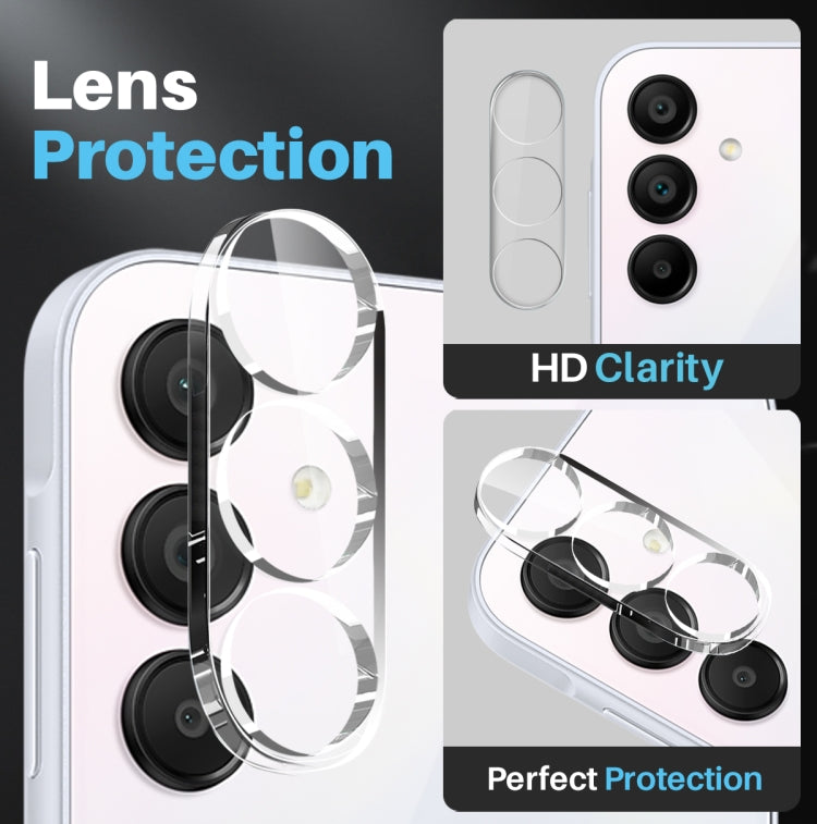 For Samsung Galaxy A15 5G / 4G NORTHJO 3 in 1 Clear Phone Case with Screen Protector Lens Film - Galaxy Phone Cases by NORTHJO | Online Shopping UK | buy2fix